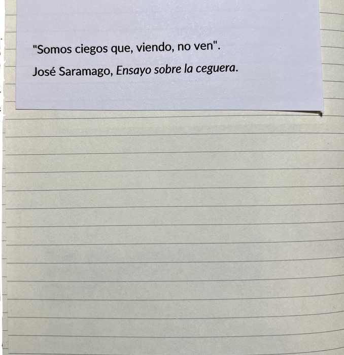 Libreta de trabajo Saramago pag 2